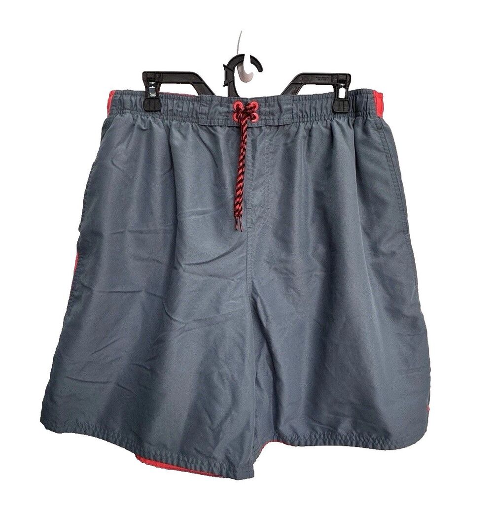 Nike Swim Board Shorts Trunks Mens Sz XXL NESS7401 Blue Bright Orange vacation